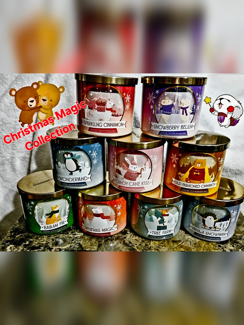 Limited Edition Full Collection Goose Creek Set 9 Christmas Magic  Codlection